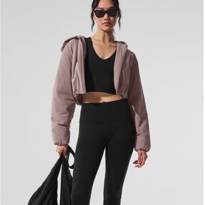 Alo yoga Mauve Cropped Jacket
